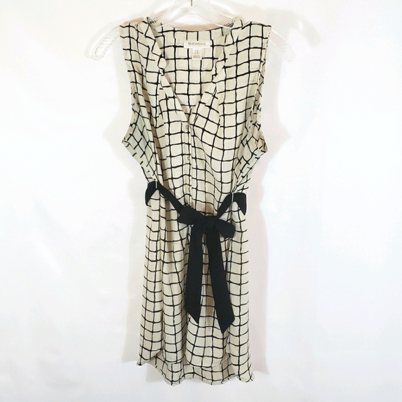 Motherhood Ivory Window Pane Sleeveless Top Maternity Medium - Picture 2 of 9